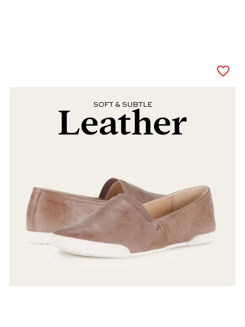 Frye Melanie Slip-On Leather Sneakers 5.5